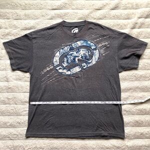 Ecko Unlimited Gray Short Sleeve Tee with Vintage Graphic